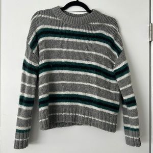 Pacsun LA Hearts grey striped sweater